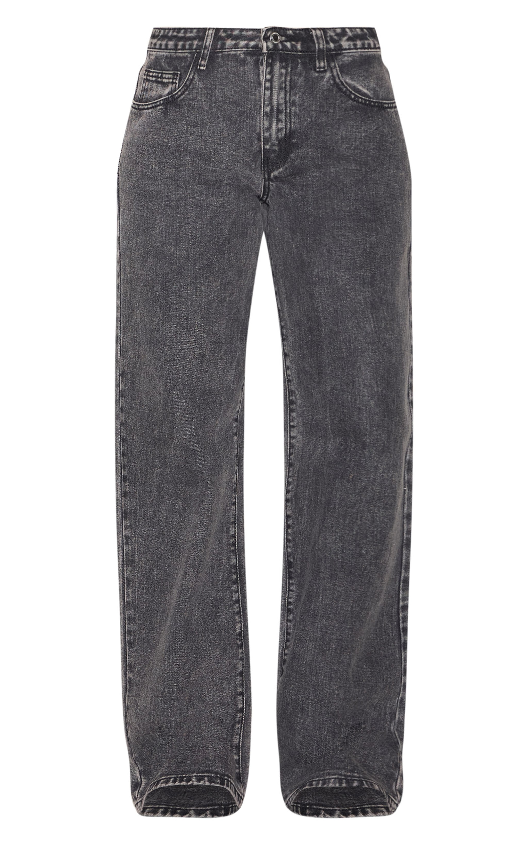 Tall Washed Grey Low Rise Boyfriend Jeans image 5