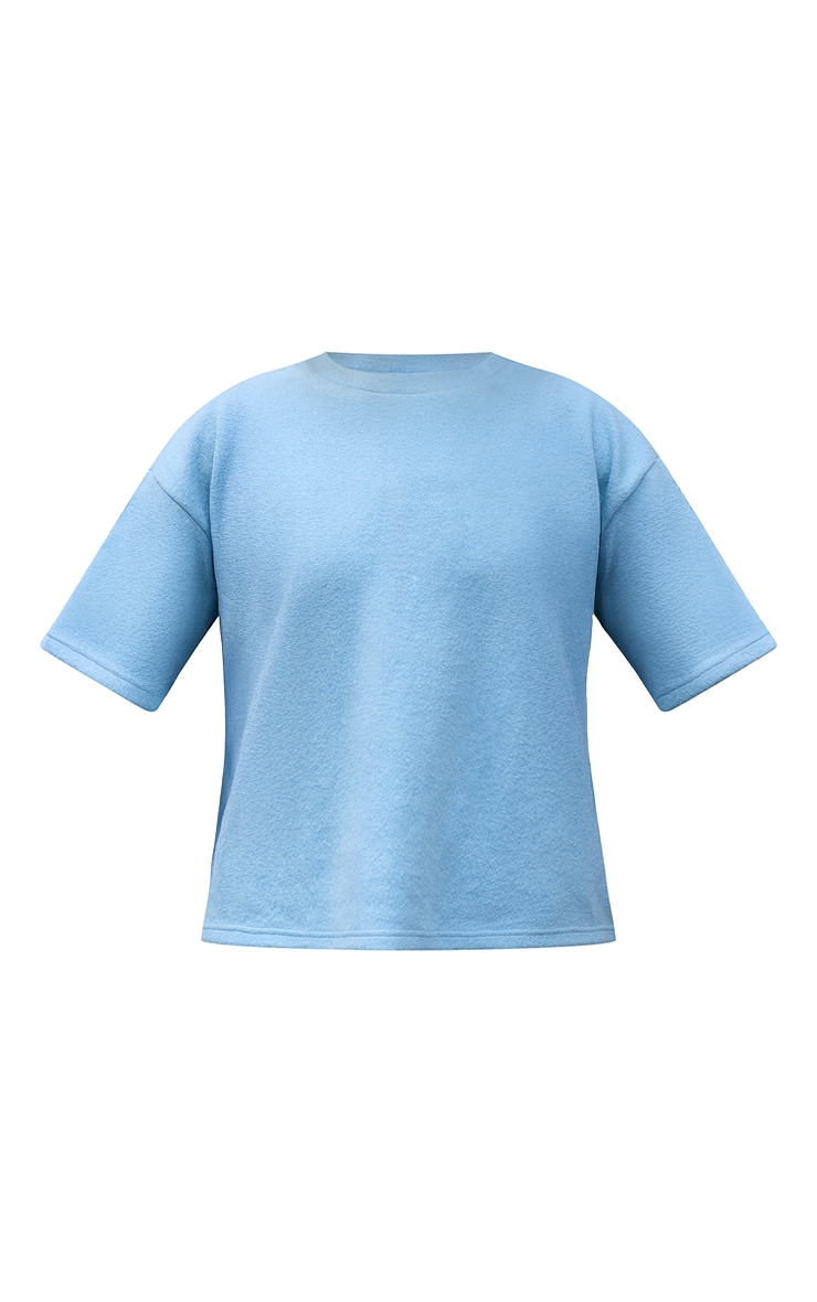 Pale Blue Soft Touch Boxy T-shirt image 5