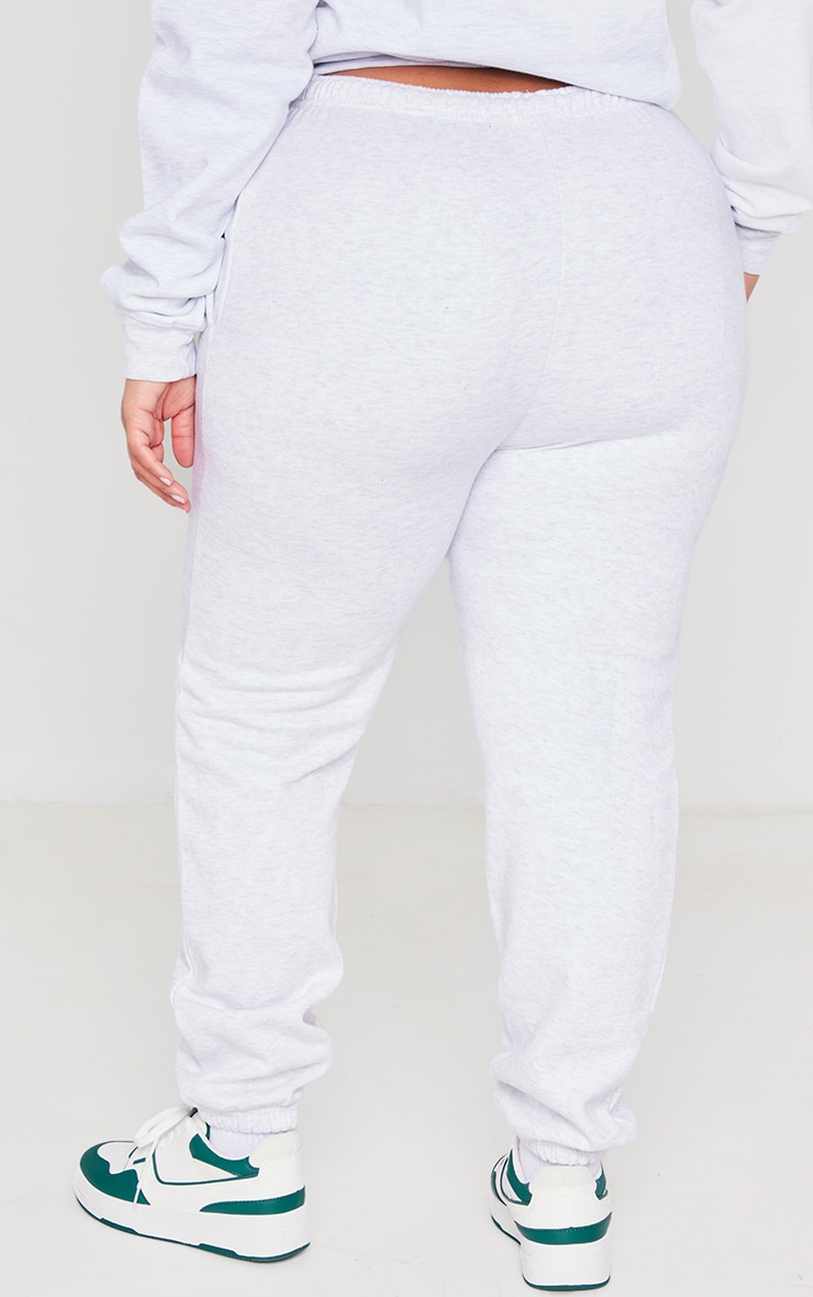 Plus Ash Grey Casual Joggers image 3