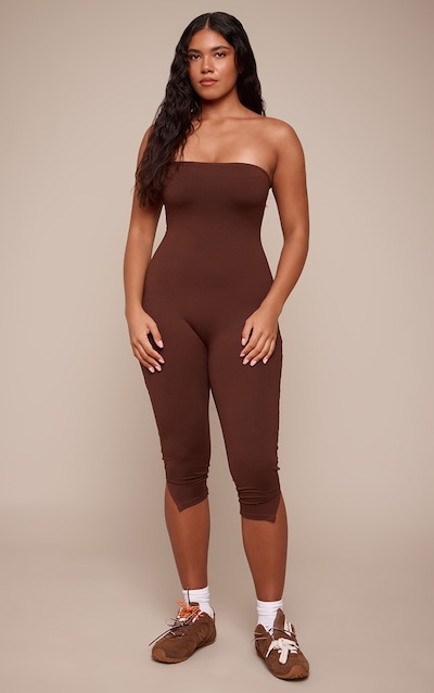Shape Chocolate Sculpt Bandeau Capri Jumpsuit