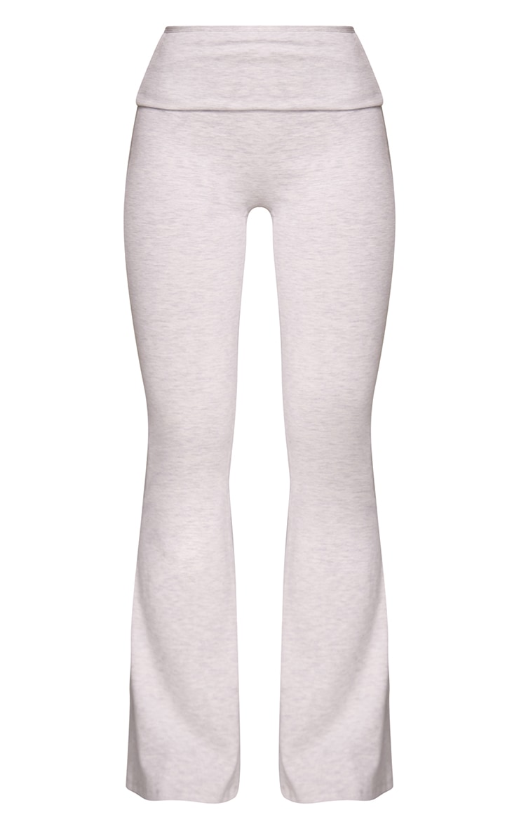 Grey Melange Soft Cotton Yoga Pant image 5