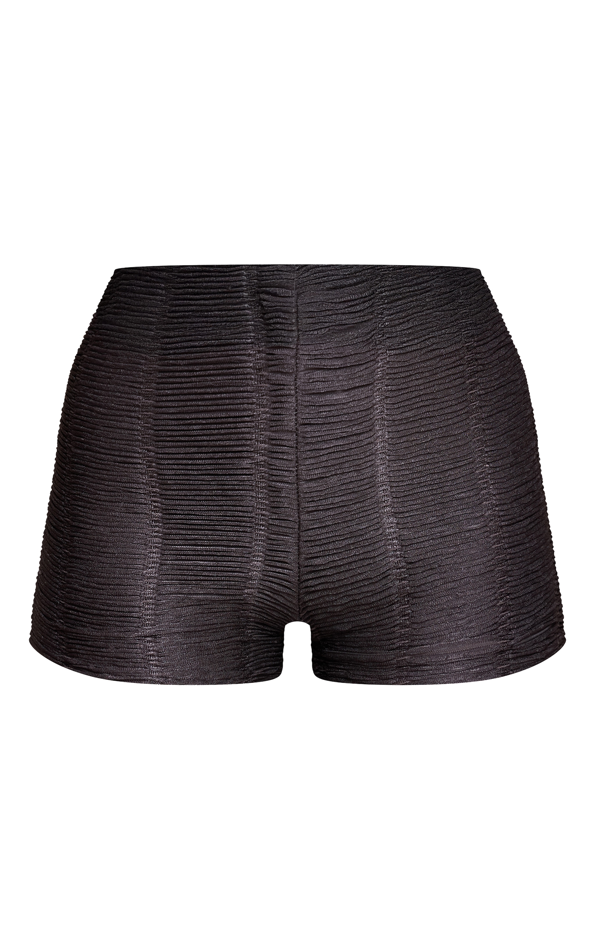 Charcoal Textured Jersey Hot Pants image 6