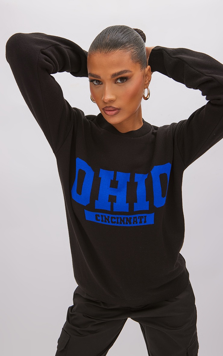 Black Ohio Knitted Jumper