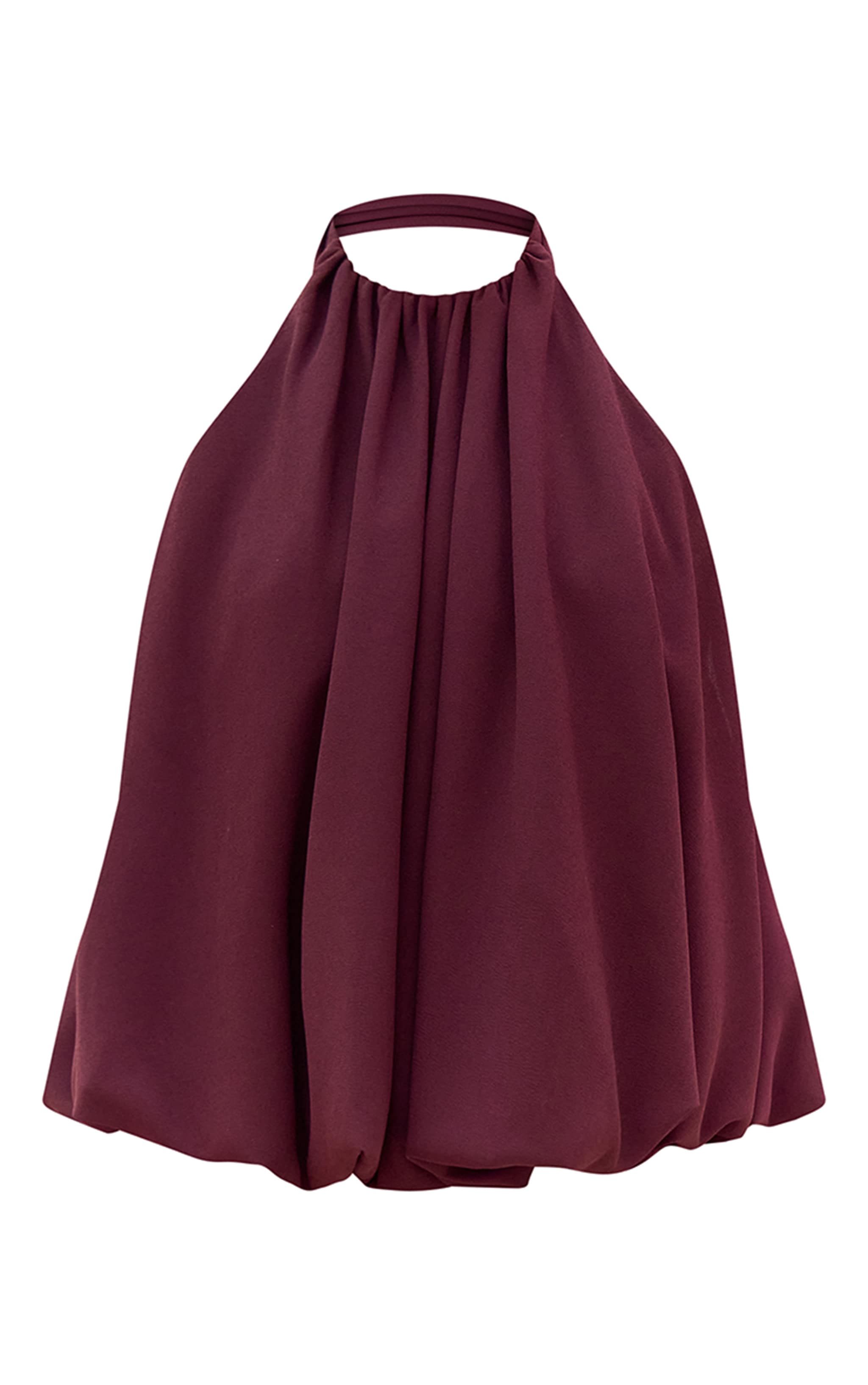 Dark Plum Chiffon Halterneck Top image 5