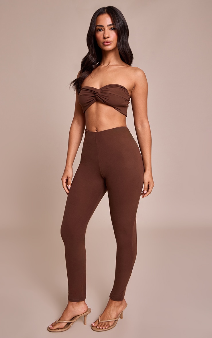 Petite Chocolate Super Soft Ruched Leggings  image 2