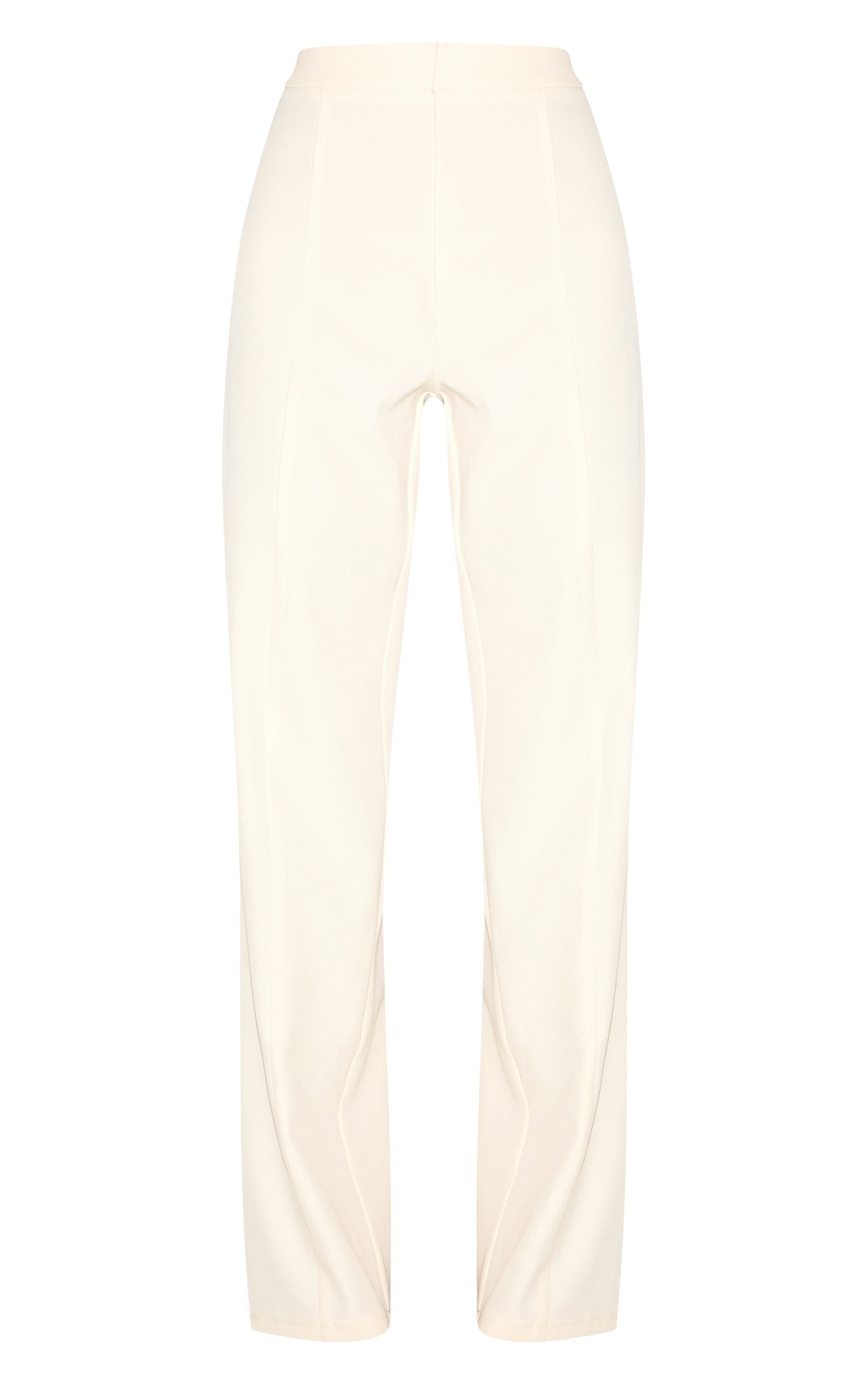 Pantalon de tailleur large amande image 5