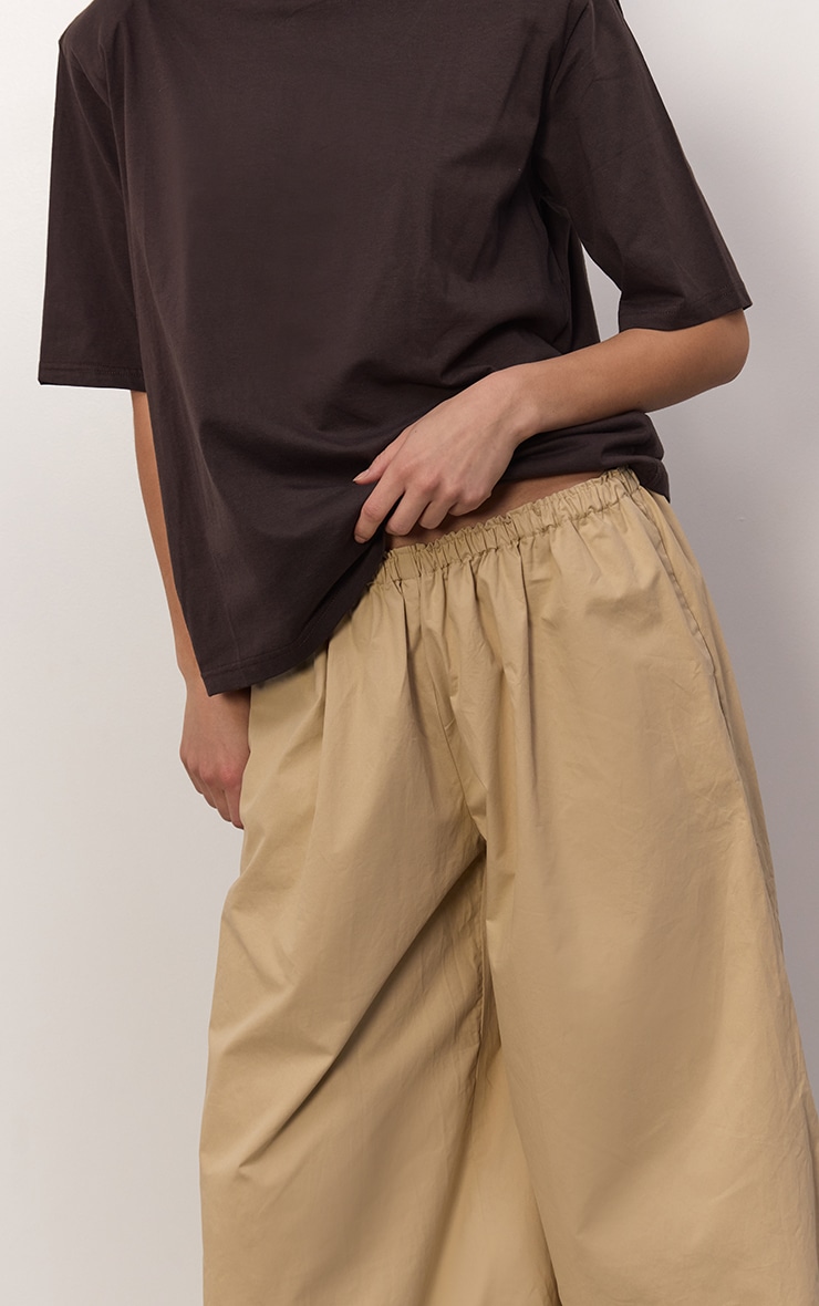 Pantalon cargo style ballon beige image 5