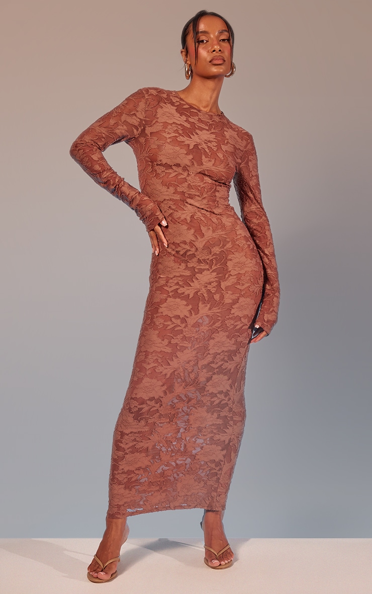 Sheer floral dress outlet