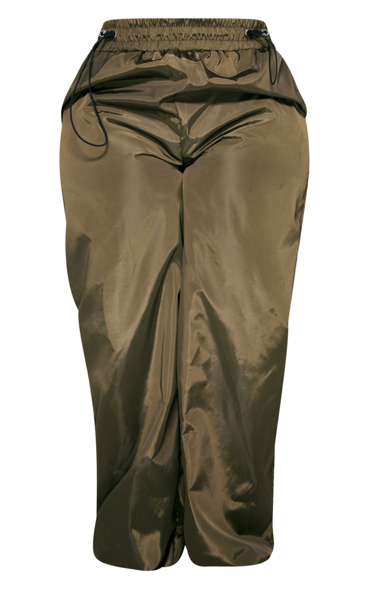 Plus Khaki Toggle Detail Pants image 5