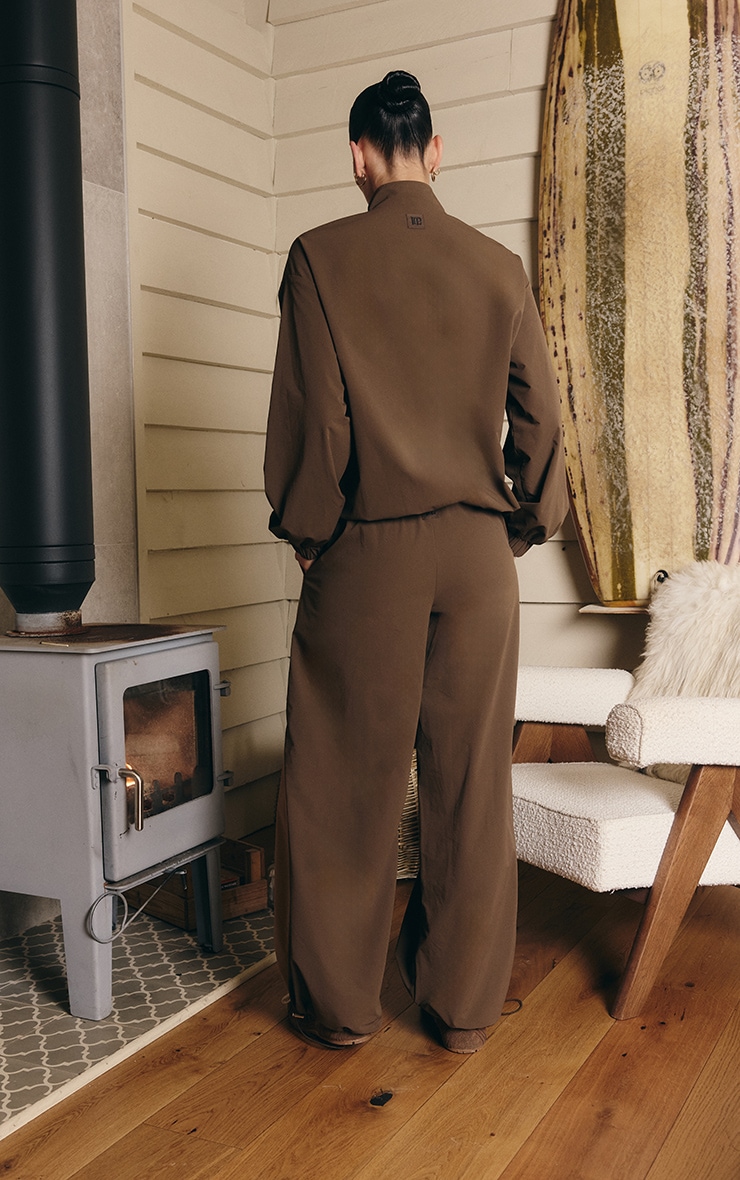 PLT Chocolate Shell Wide Leg Track Pants image 2