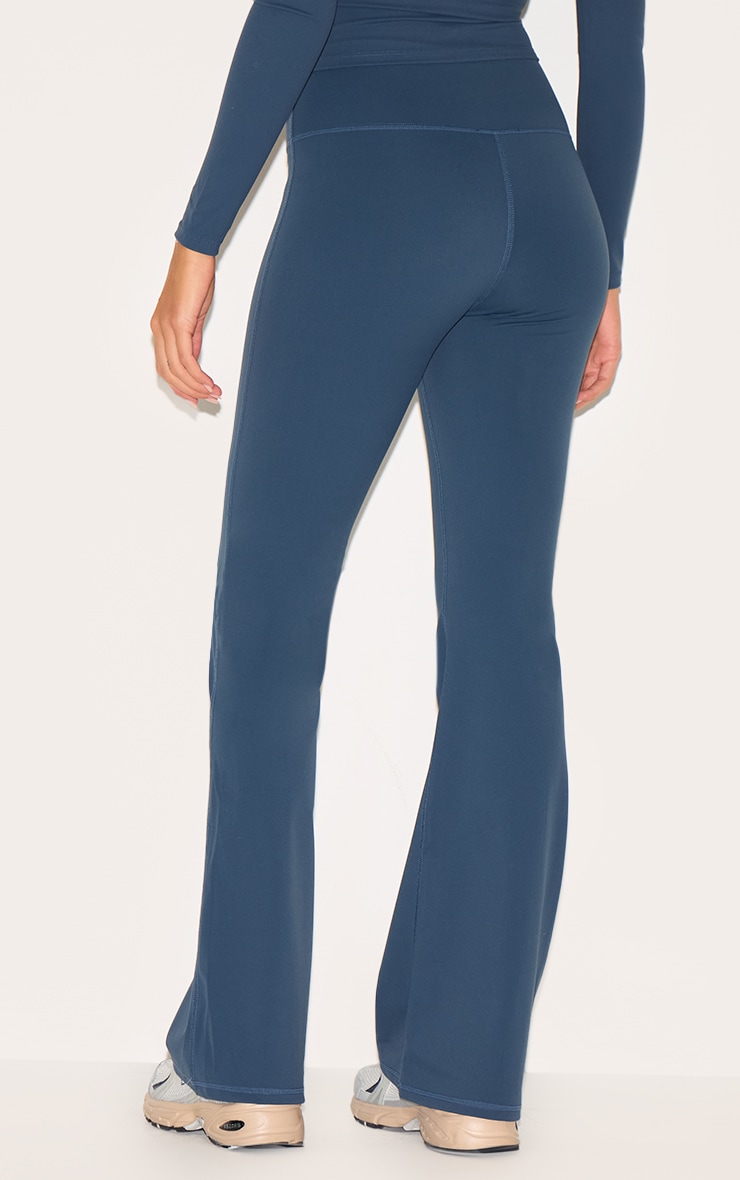 Midnight Blue Sculpt Wrap Waist Yoga Pants image 3