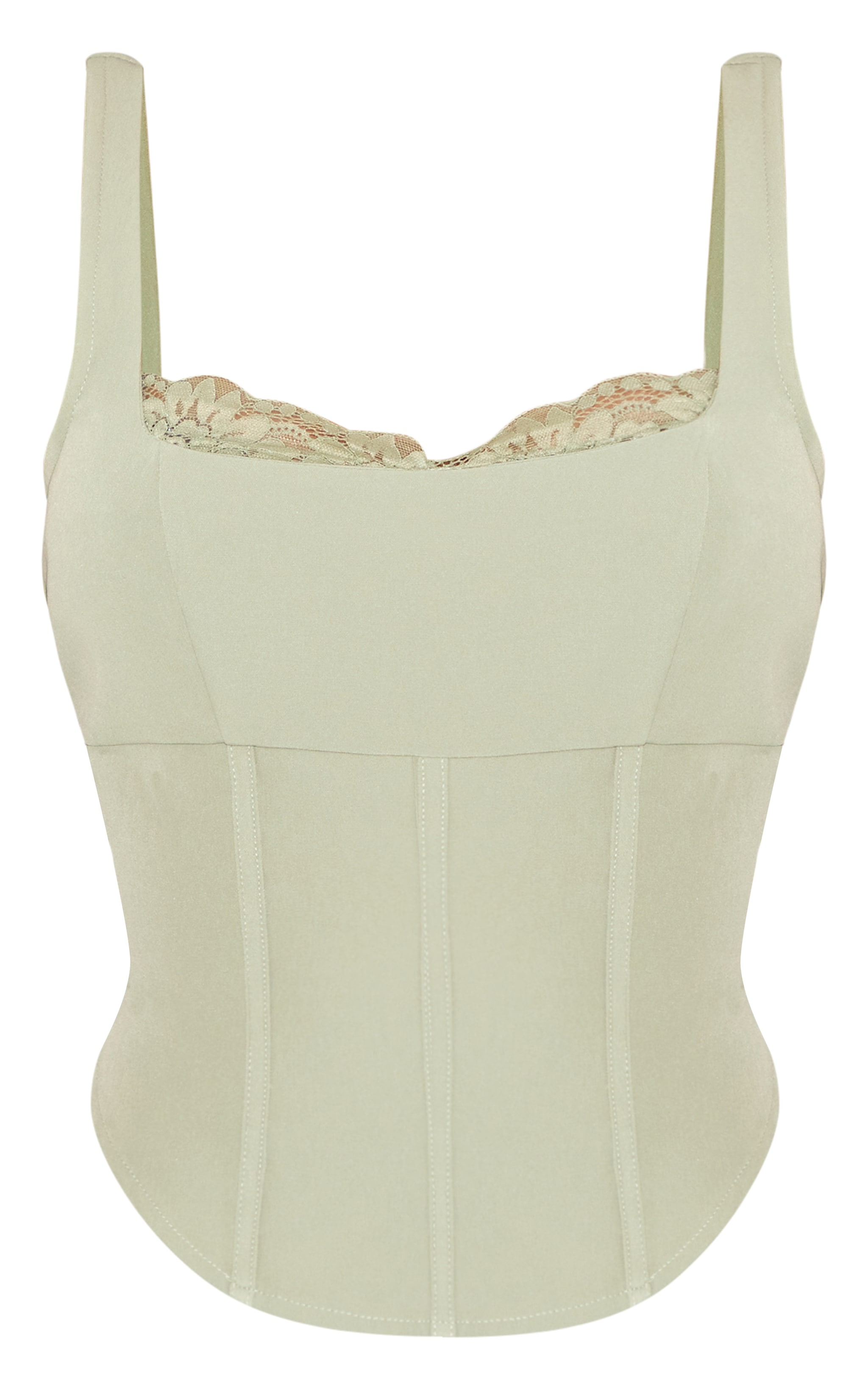 Shape Sage Lace Trim Corset Top image 5