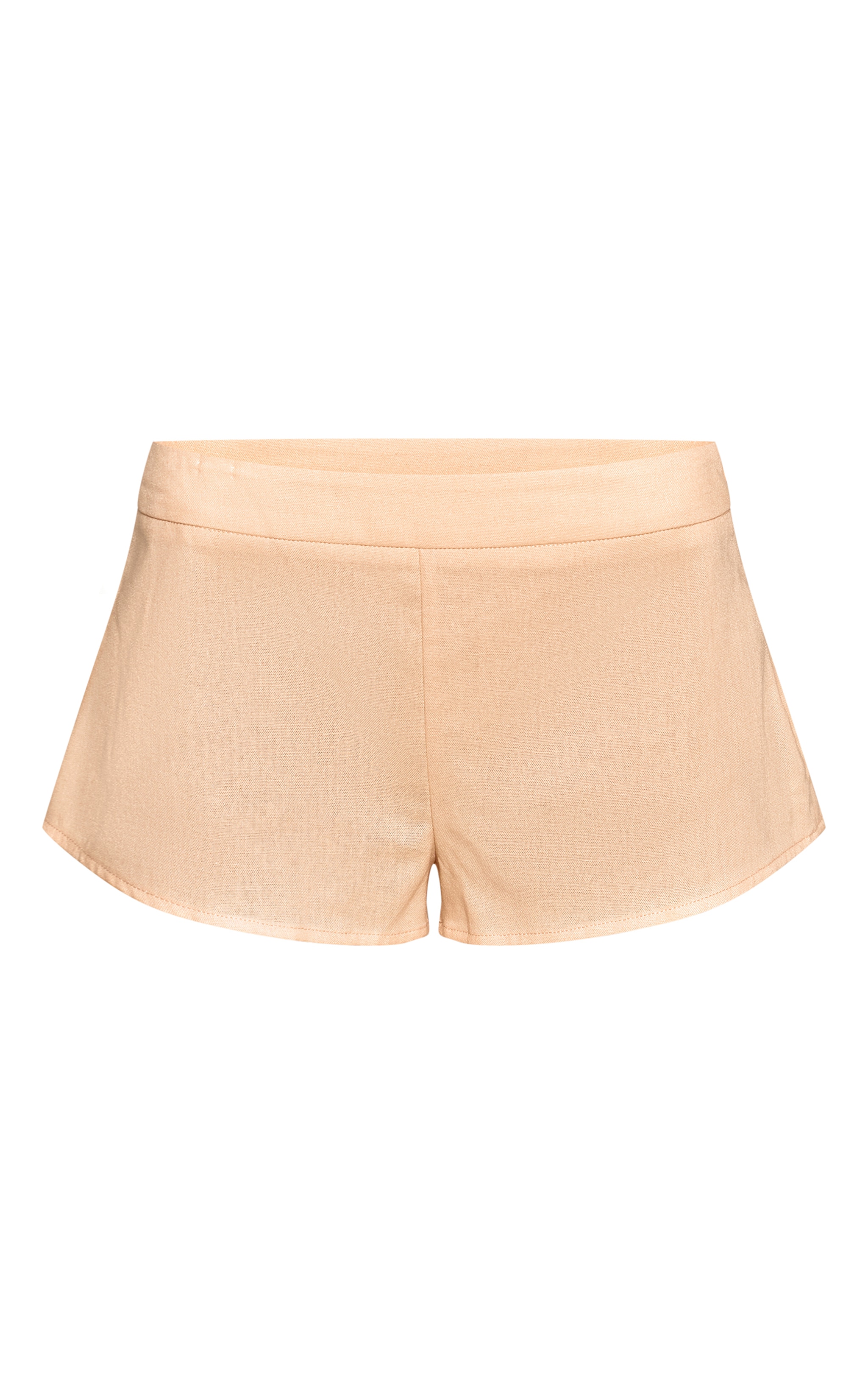 Peach Trim Detail Tailored Shorts image 6