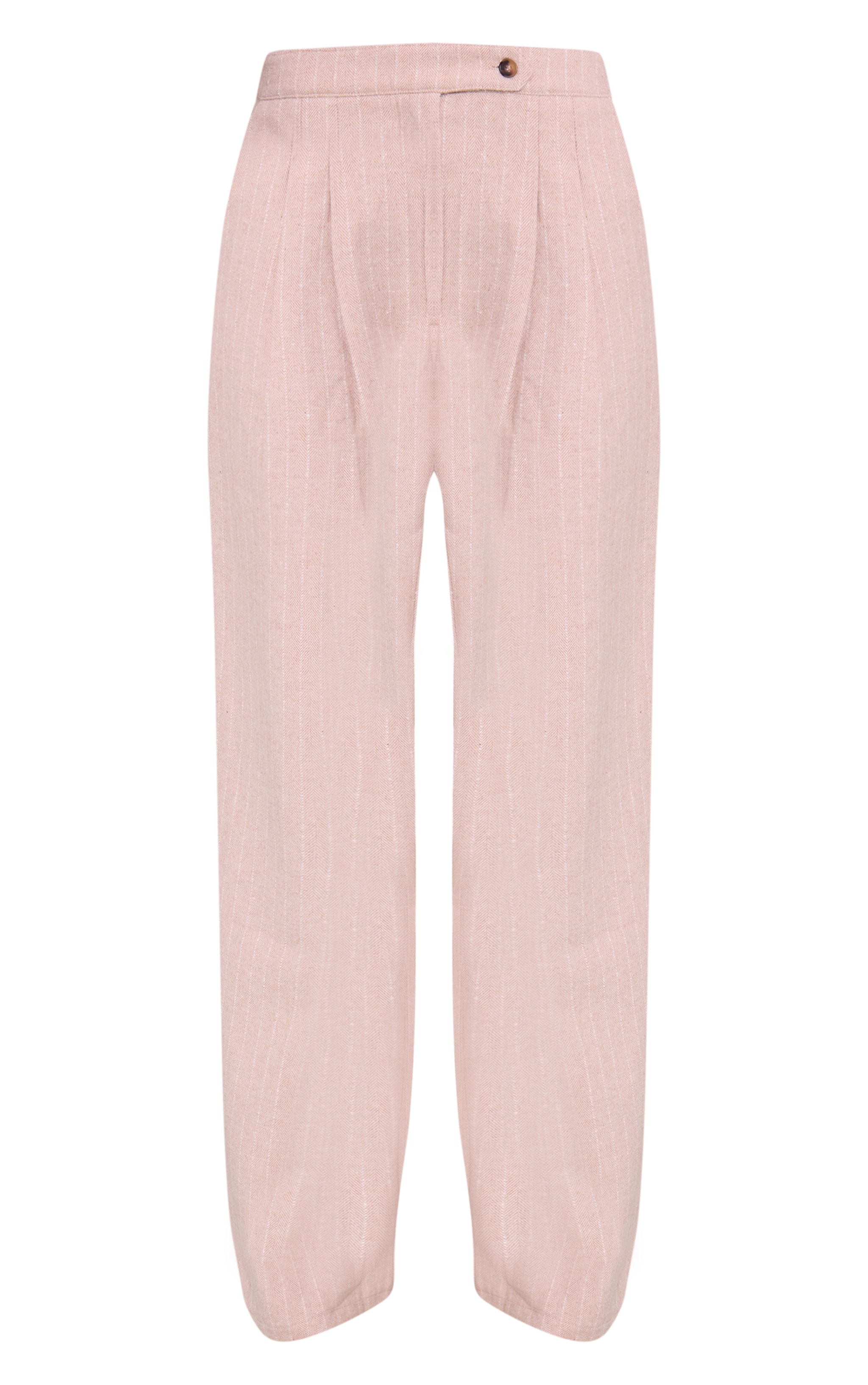 Stone Woven Brushed Straight Leg Pant image 5