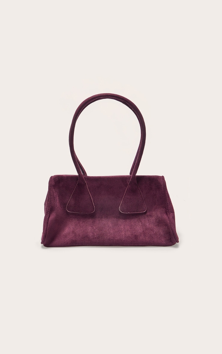 Sac melon en suédine prune image 3