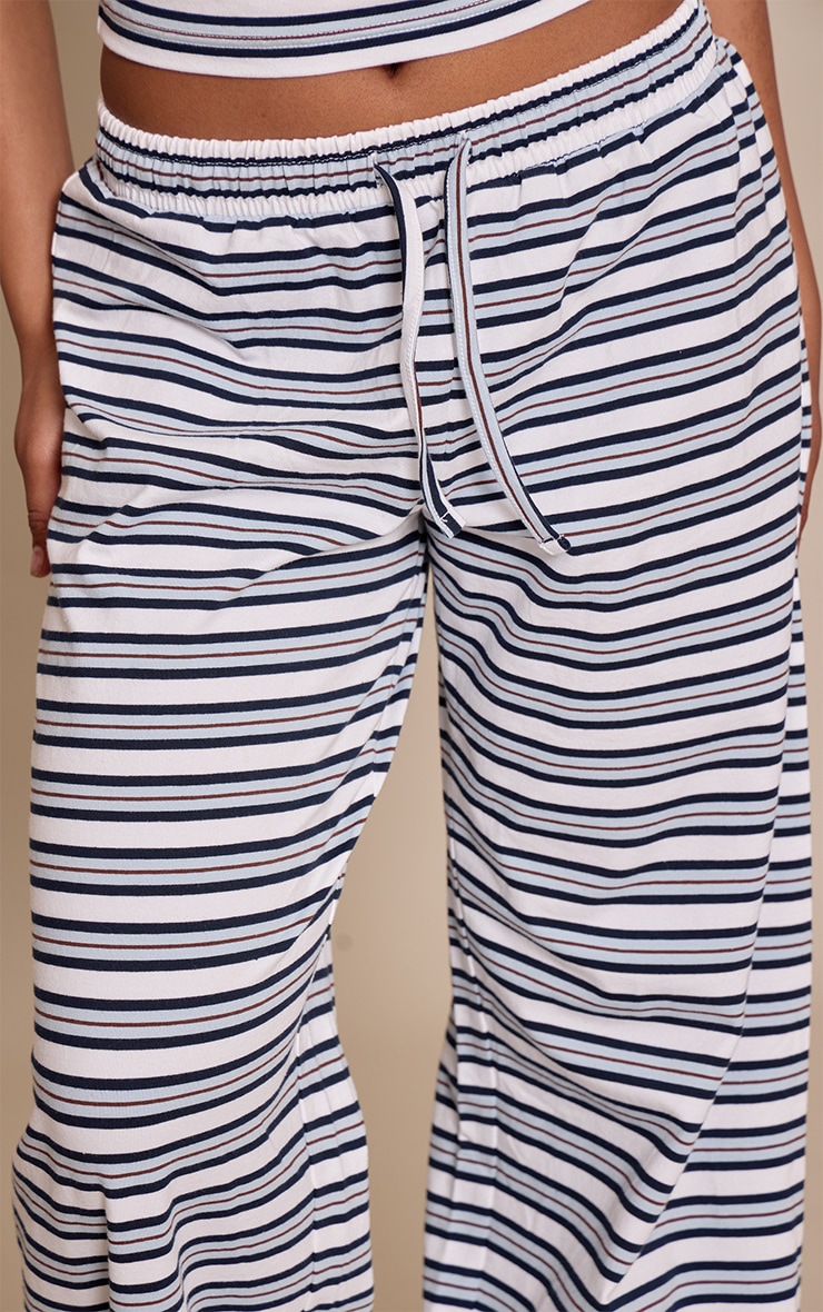 Petite Blue Striped Pants image 4