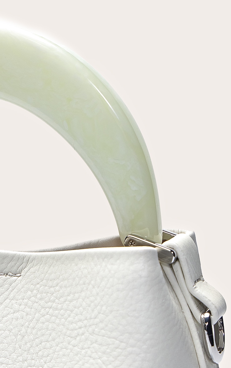 Sac seau crème avec poignée en résine image 5
