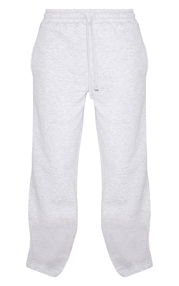 Ash Grey Wide Leg Oversized Track Pants image 5