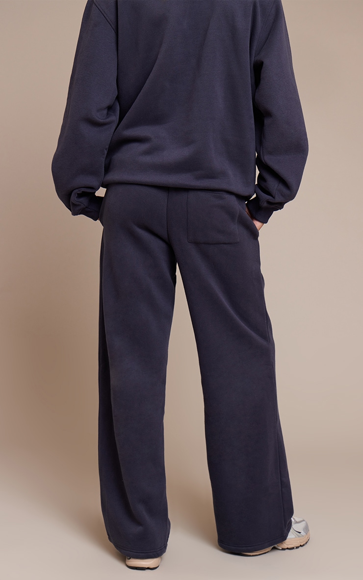 PLT Navy Cotton Fleece Straight Leg Sweatpants image 3