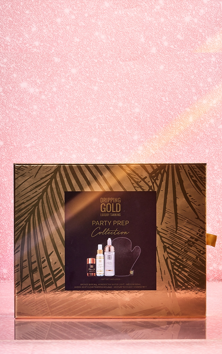 Ensemble de bronzage Dripping Gold Party Prep Moyen (Valeur 59€) image 2