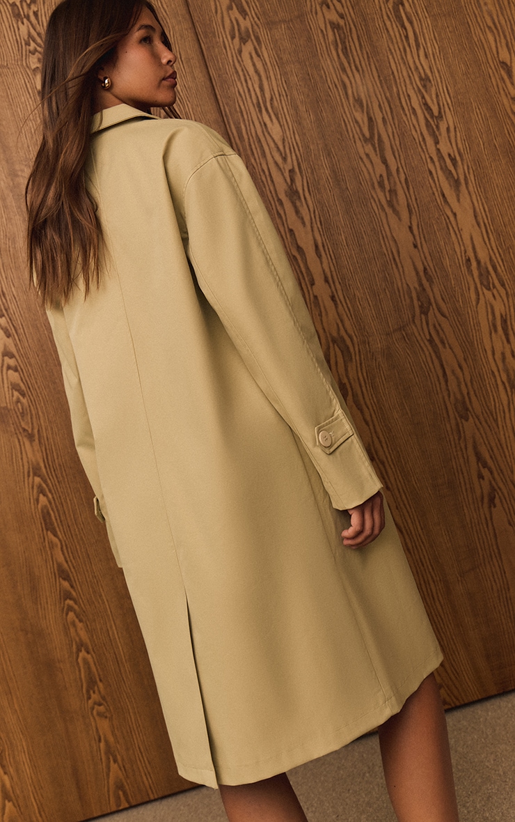 Veste de voiture beige à manches longues image 3