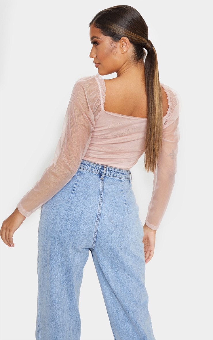 blush mesh top