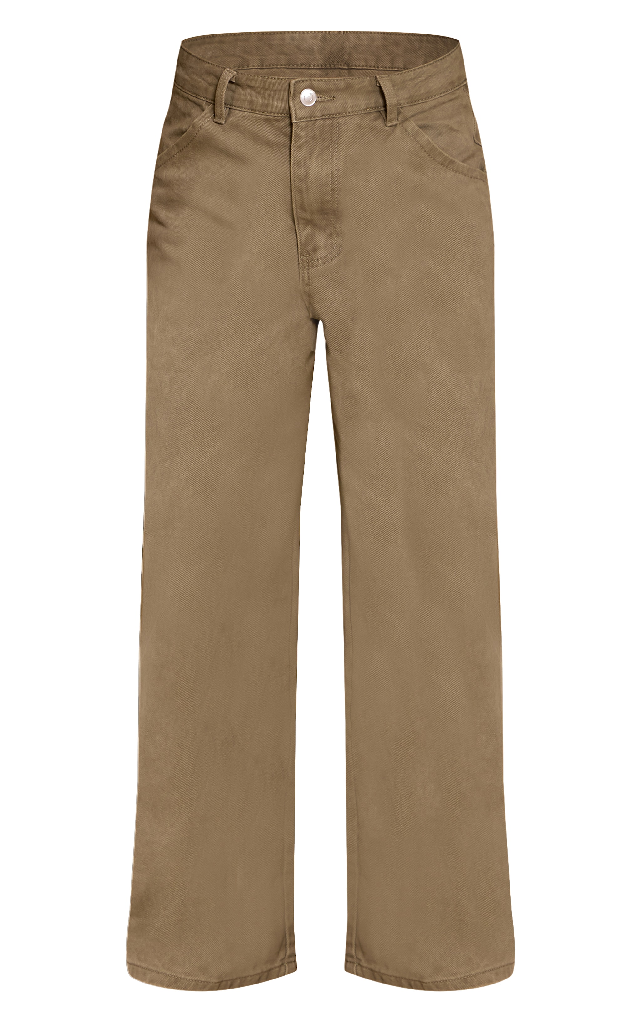 Petite Jean large kaki délavé image 5