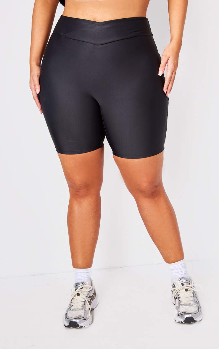 Plus Black Plus Black Sculpting Biker Shorts image 2