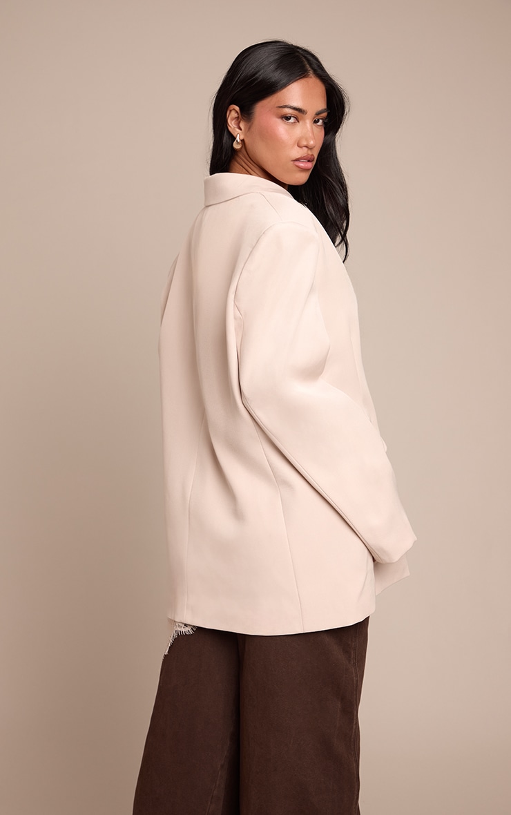Stone Oversized Blazer image 2