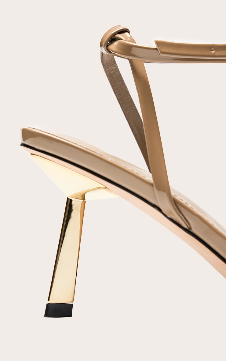 Olive Barely There Heeled Sandal image 6