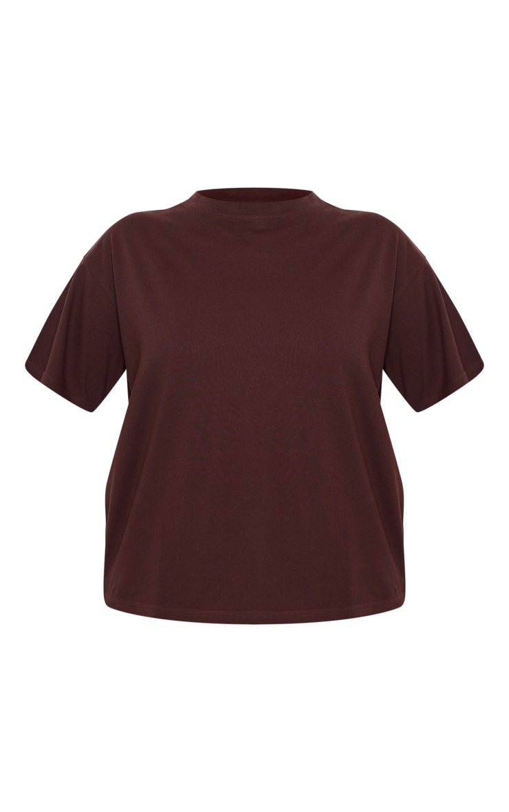 Dark Brown Boxy Oversized T Shirt image 5