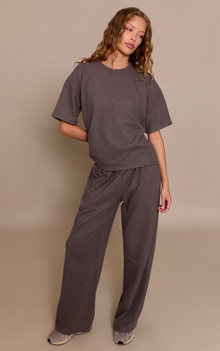 Charcoal Soft Touch Boxy T-shirt image 3