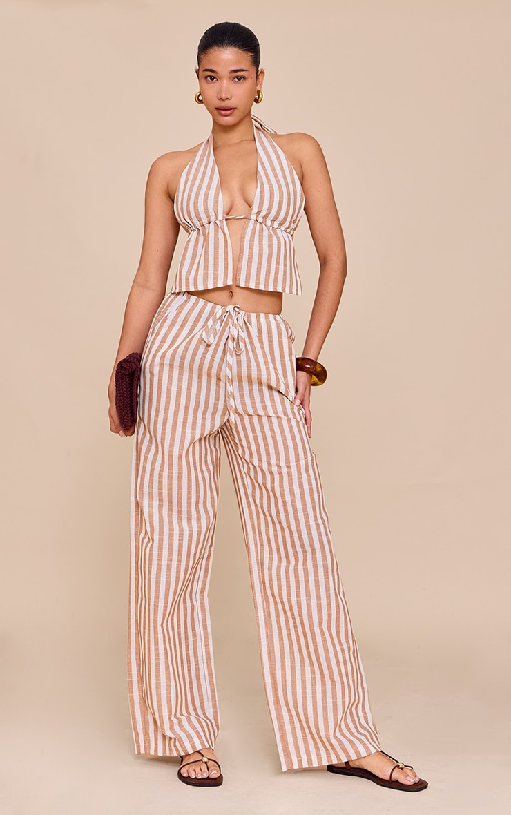 Low Waist Zipper Drawstring Long Pants