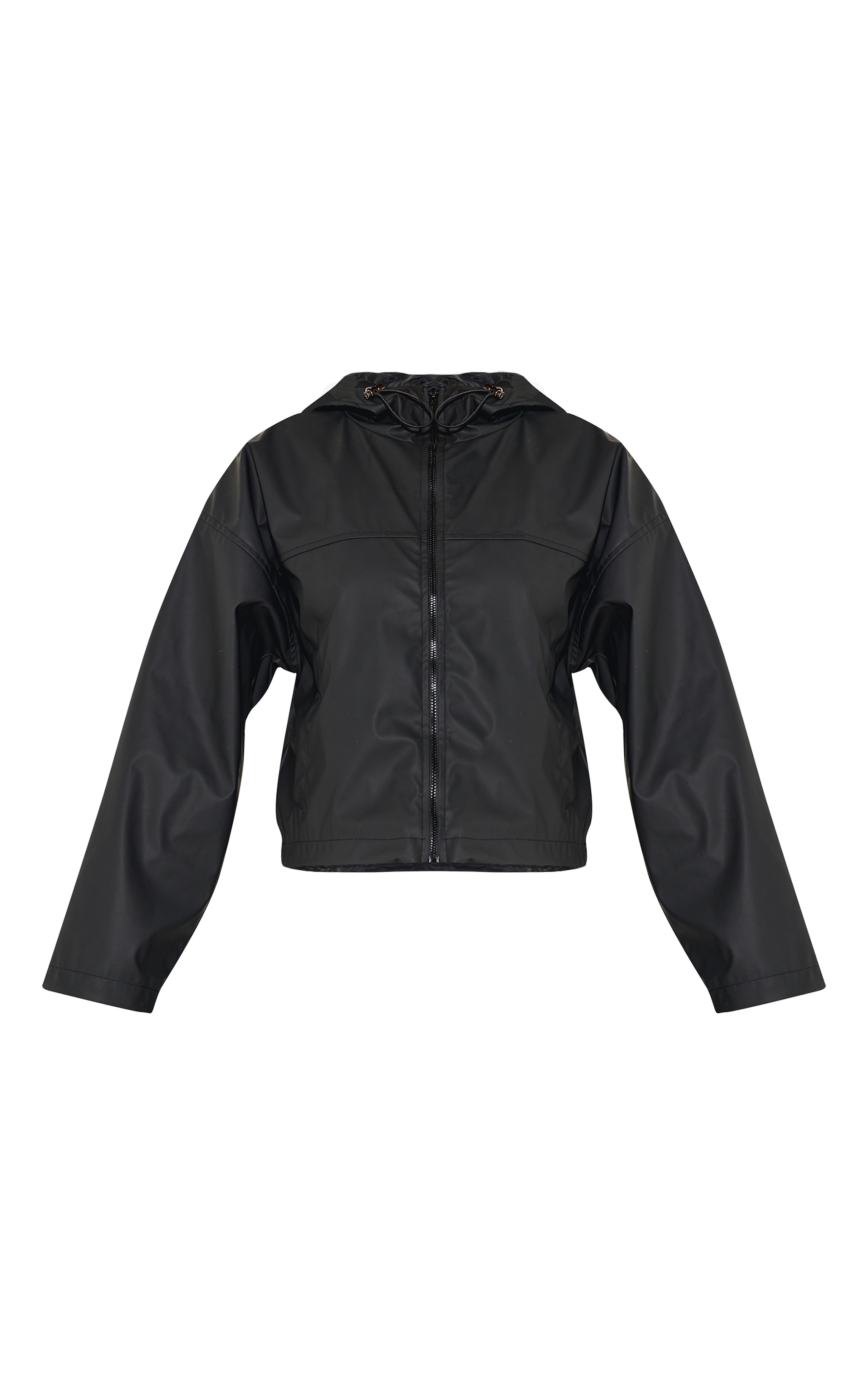 Veste courte noire à capuche image 5