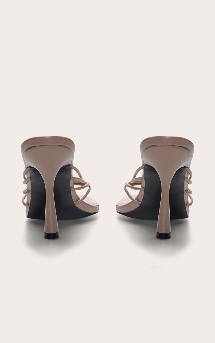 Mushroom Round Toe Thong High Heeled Mules image 3