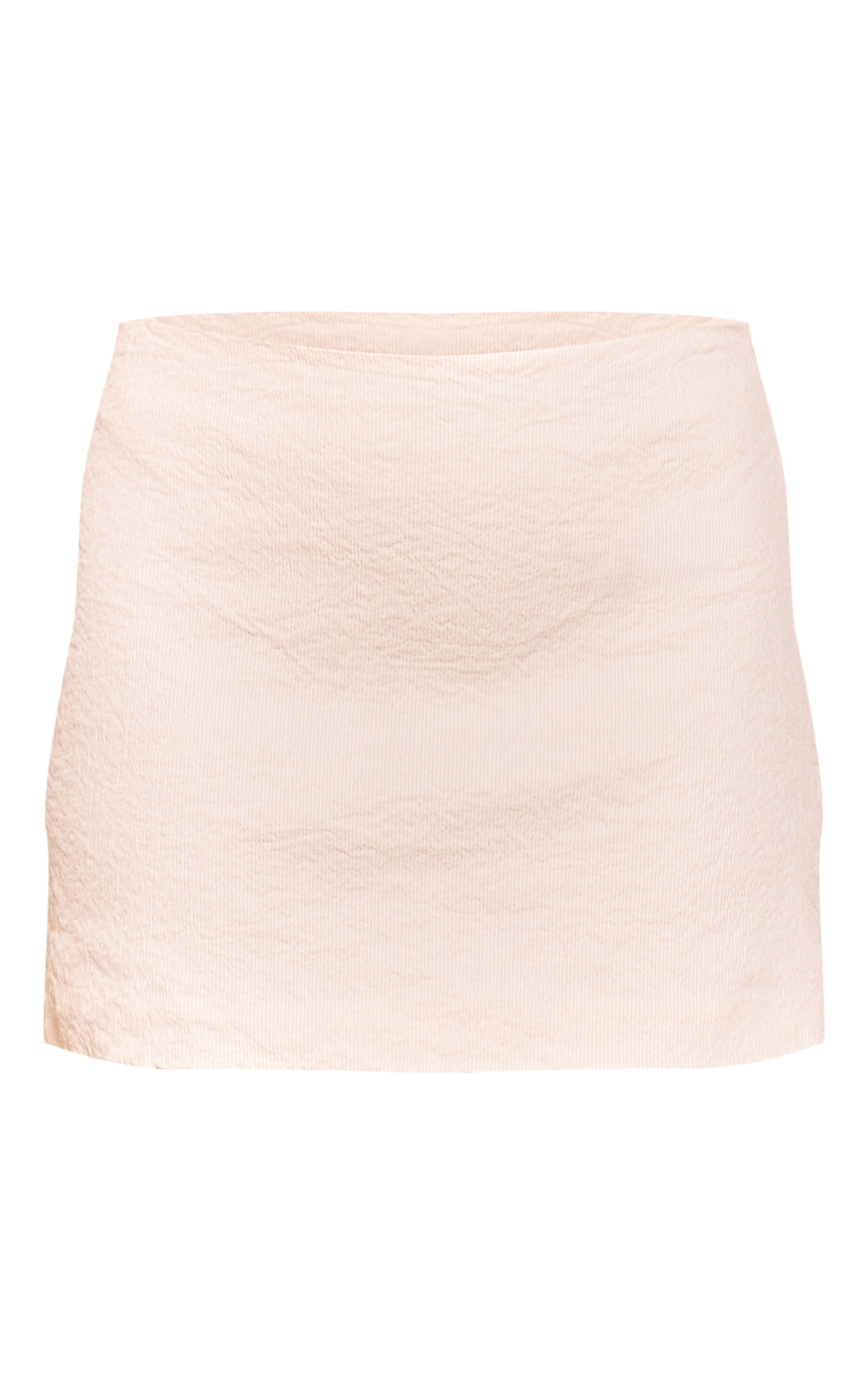Cream Textured Mini Skirt image 6