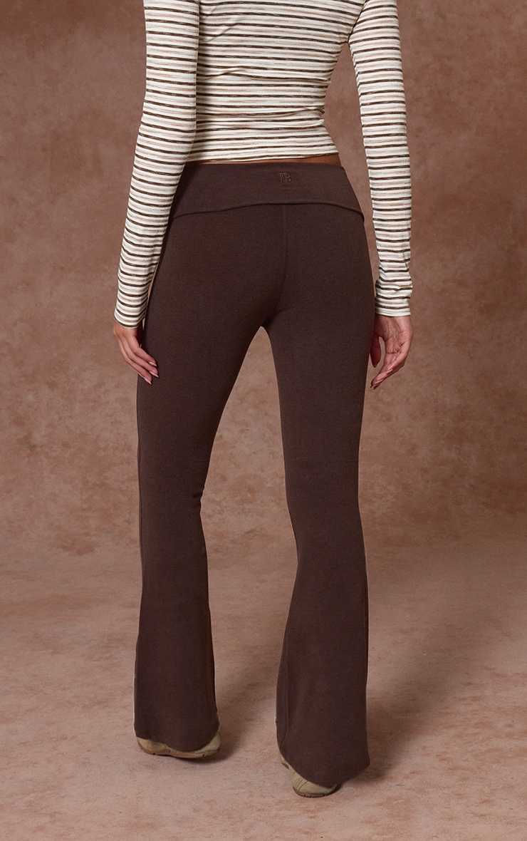 Chocolate Melange Soft Cotton Yoga Pant image 3