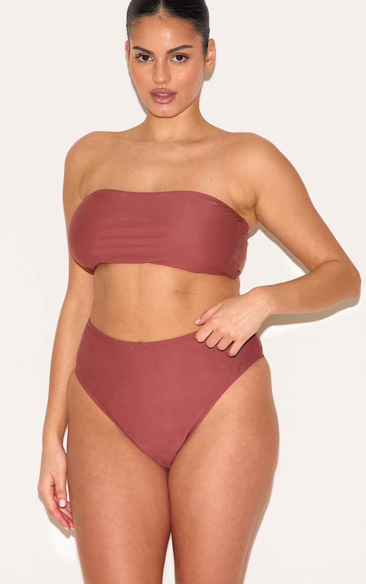 Plus Rust Basic Bandeau Bikini Top image 4