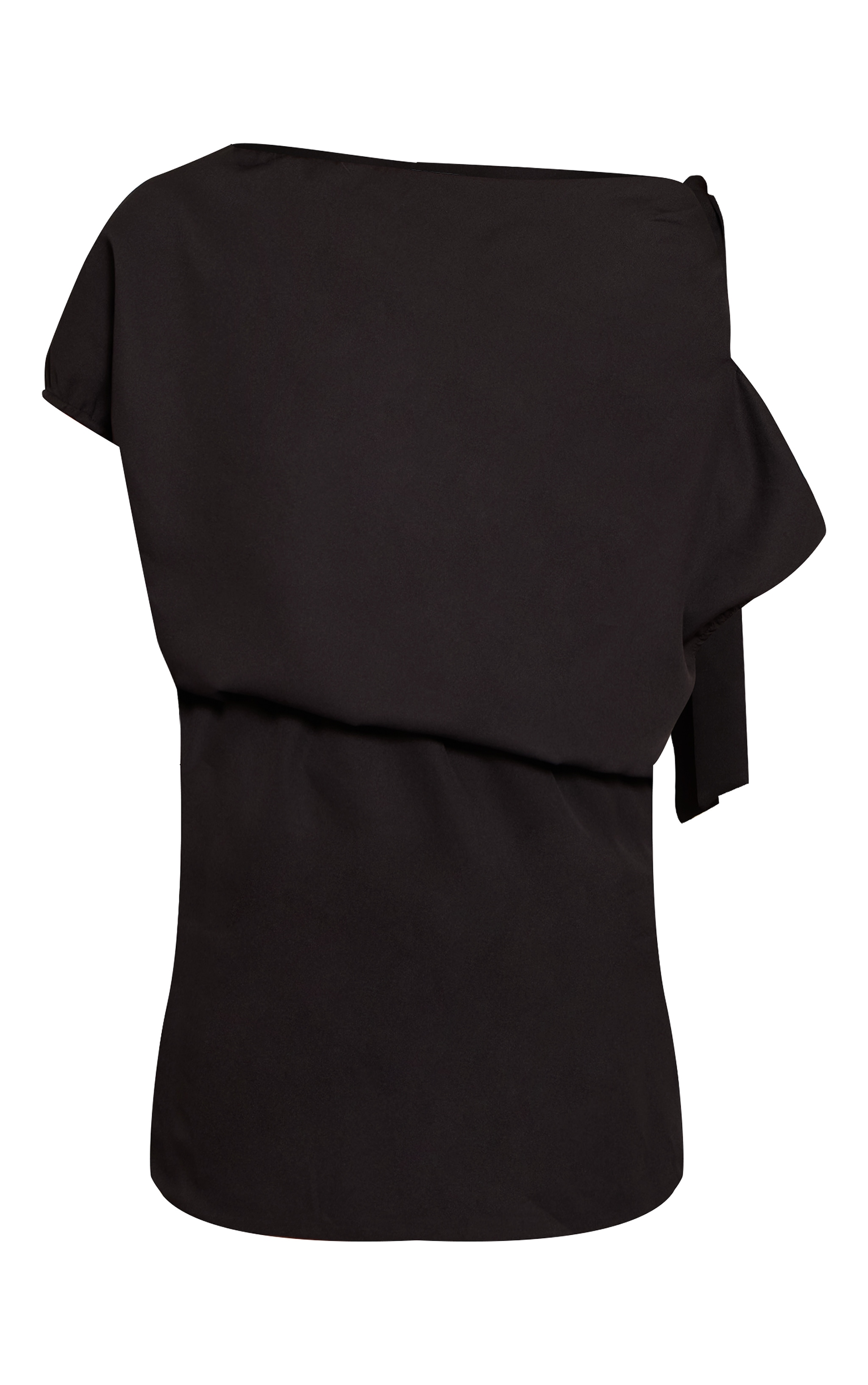Black Woven Tie Bodycon Mini Dress image 5