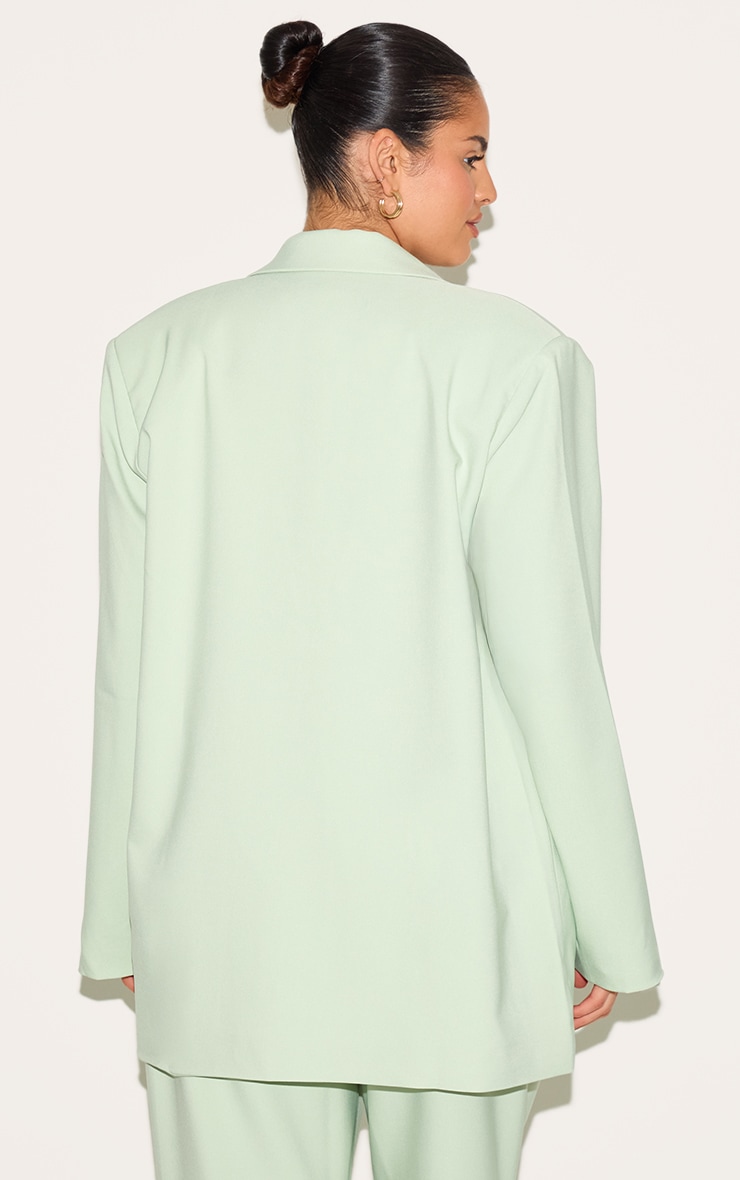 Plus Sage Tailored Structured Blazer image 2