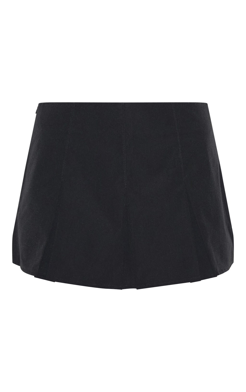 Black Tailored Woven Box Pleat Skater Skort Bottoms