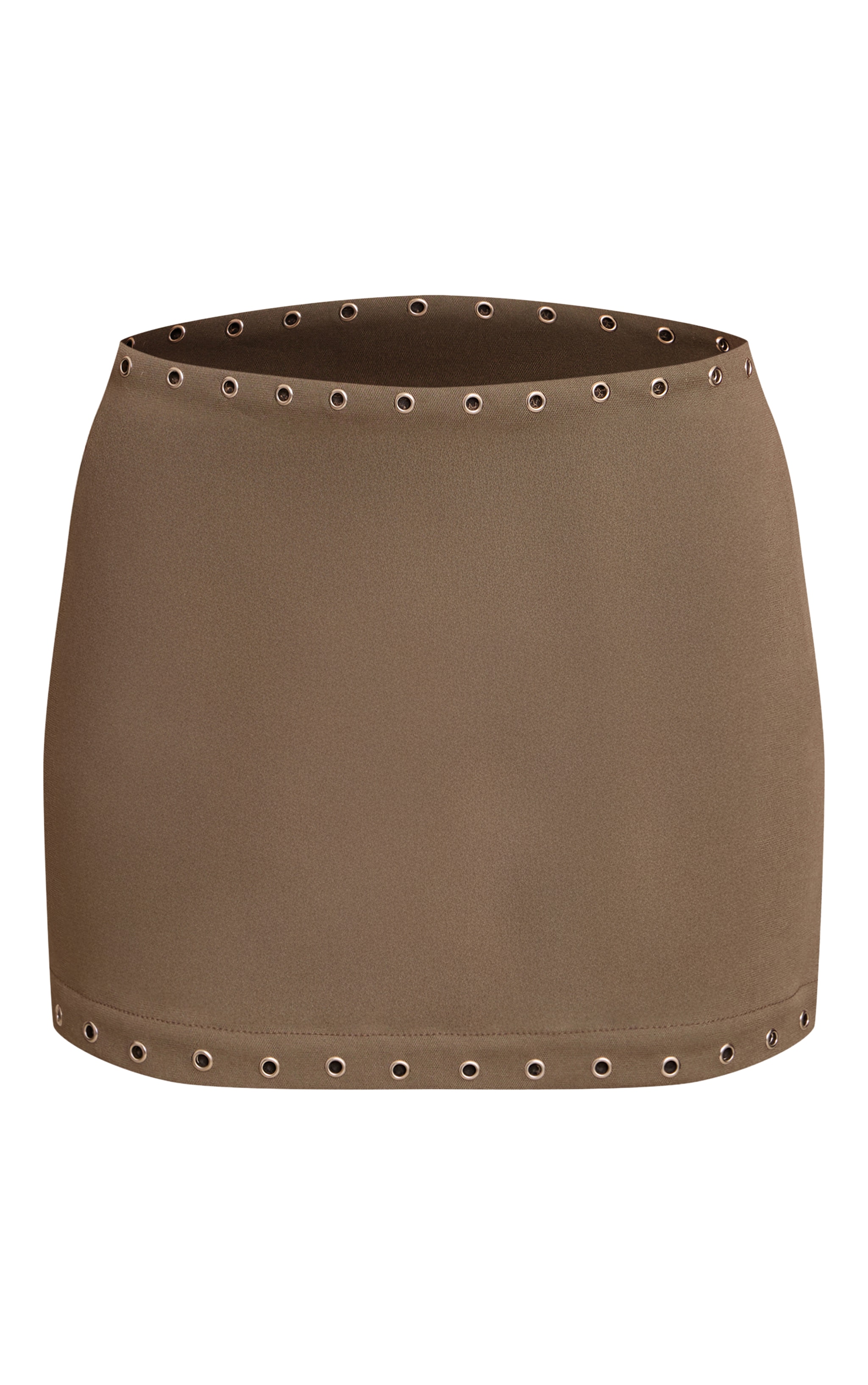 Petite Olive Eyelet Mini Skirt  image 6