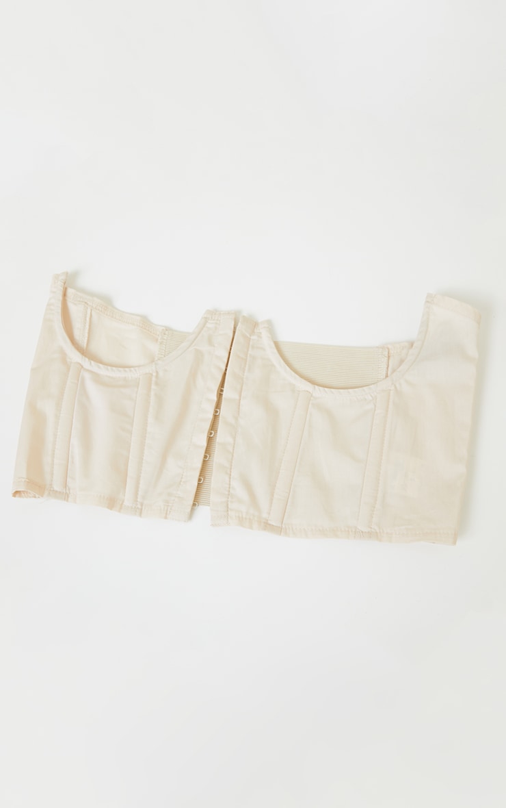 Cream Boned Cut Out Corset Belt image 2