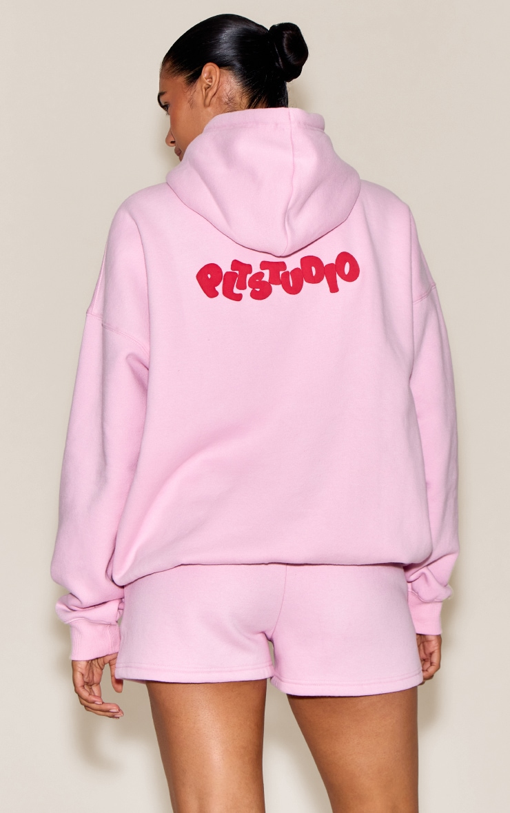 Pink Plt Studio Puff Print Drawstring Sweat Shorts image 3