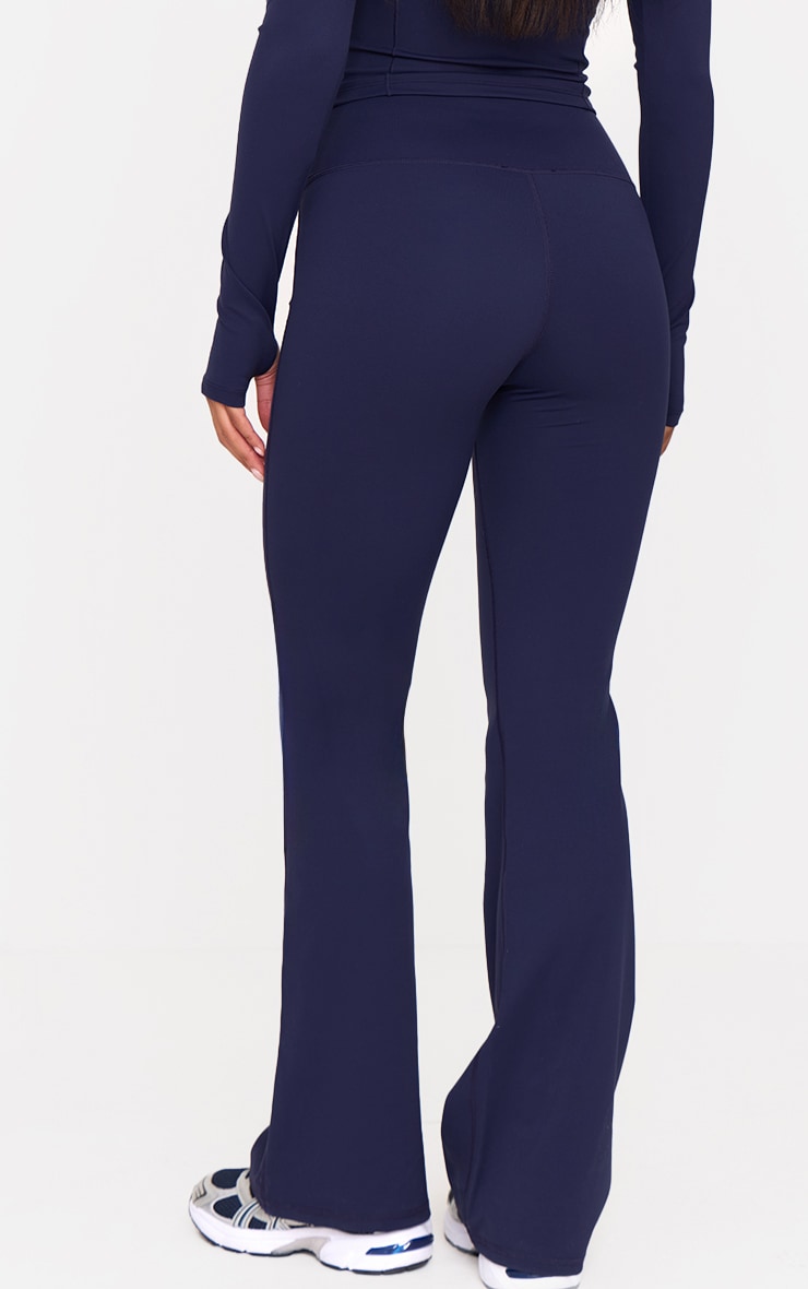 Navy Sculpt Wrap Waist Yoga Pants image 3