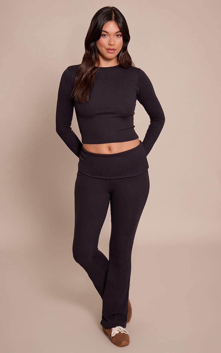 Black Soft Touch Long Sleeve Top image 3