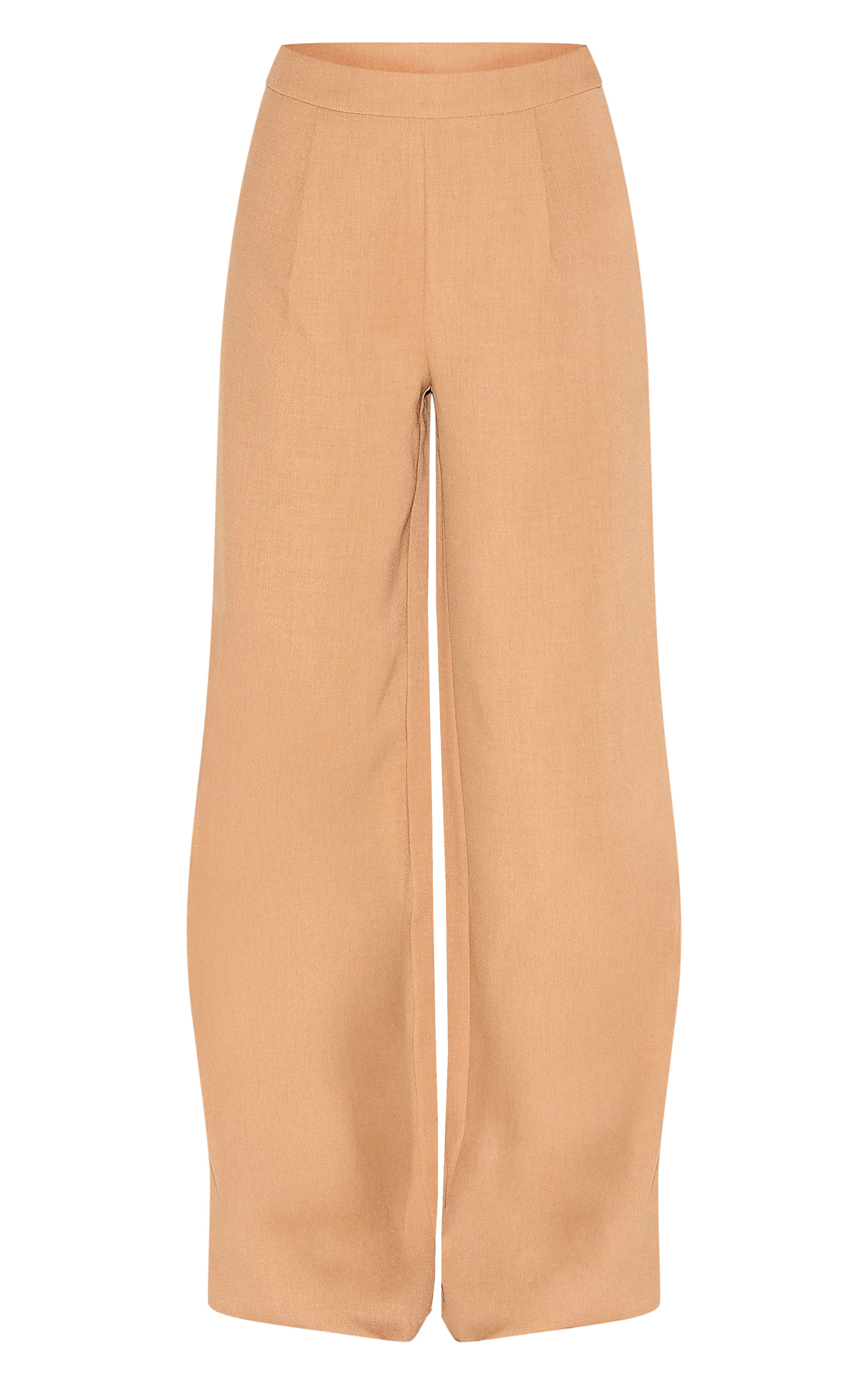 Pantalon Tailleur Évasé Mi-Haut Sable pour Grandes Tailles image 5