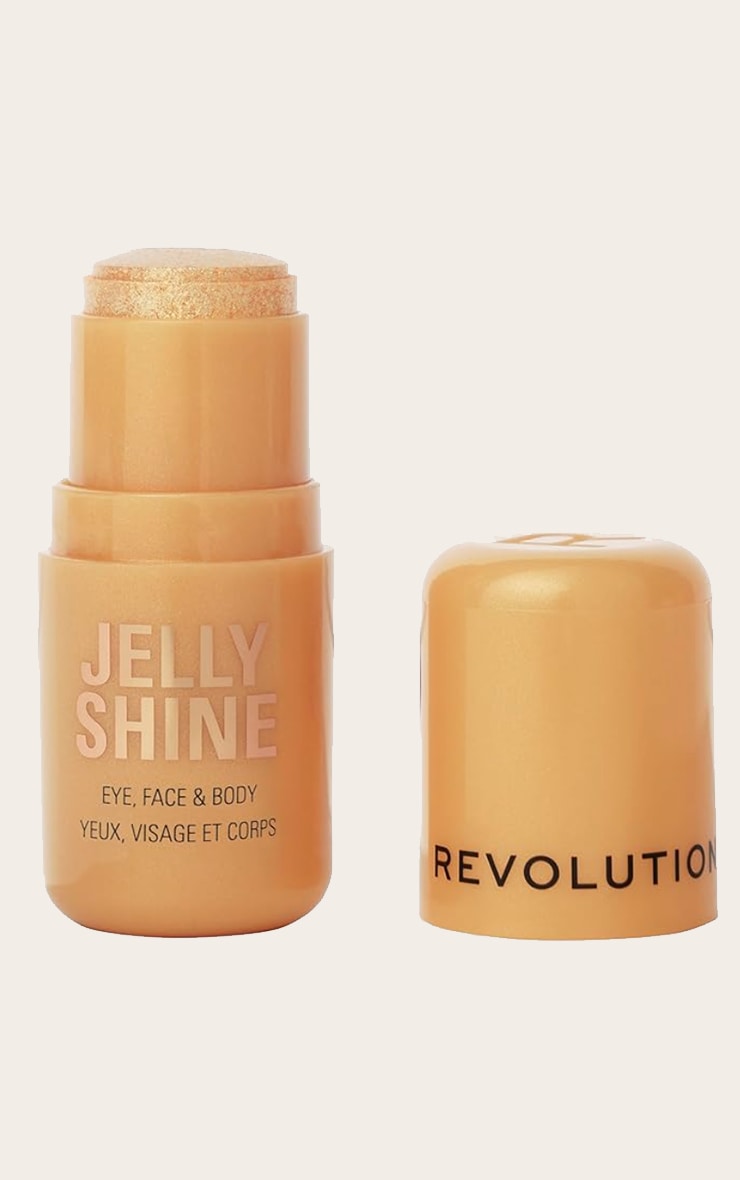 Revolution Jelly Shine Eye, Face & Body Highlight Stick Celestial Gold image 1