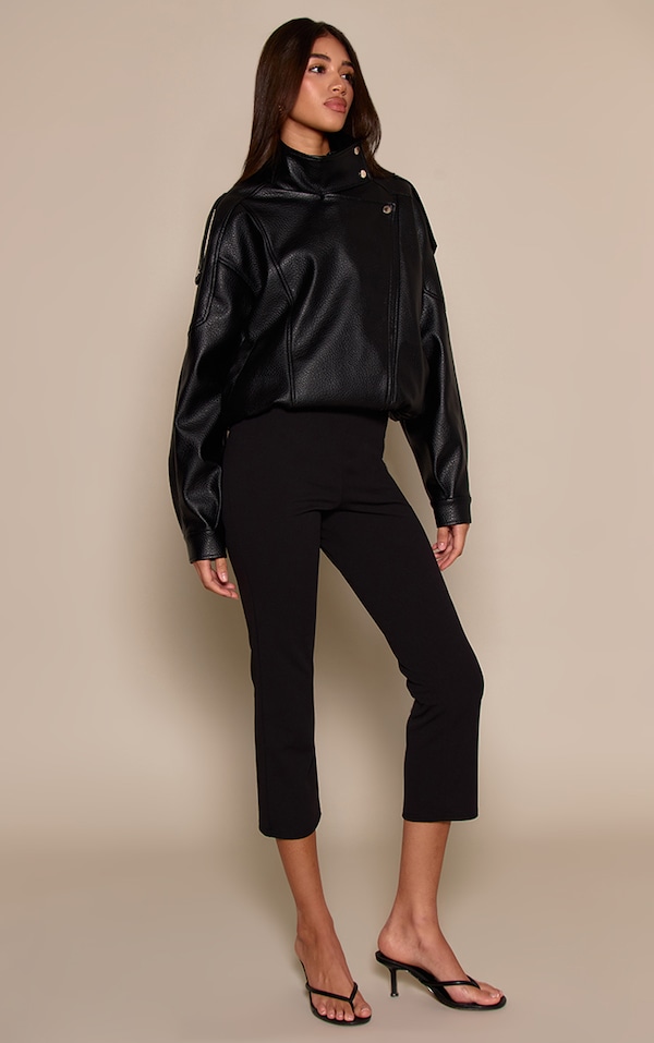 Black Stretch Cigarette Trouser