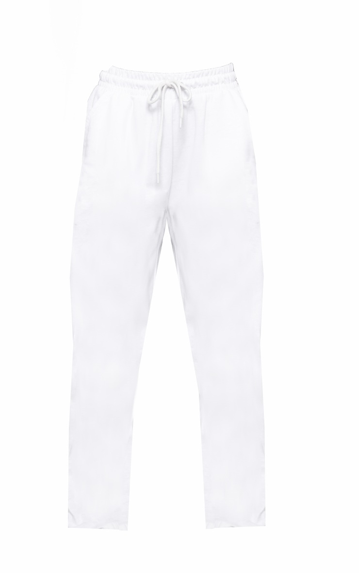 PLT White Pintuck Zip Hem Straight Leg Joggers | Sweat